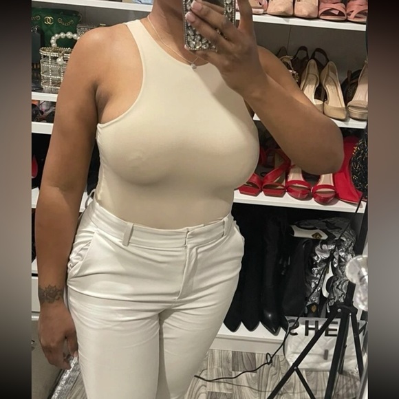 Bodysuit basic cloudy gray sexy tank top style womens - Picture 6 of 9